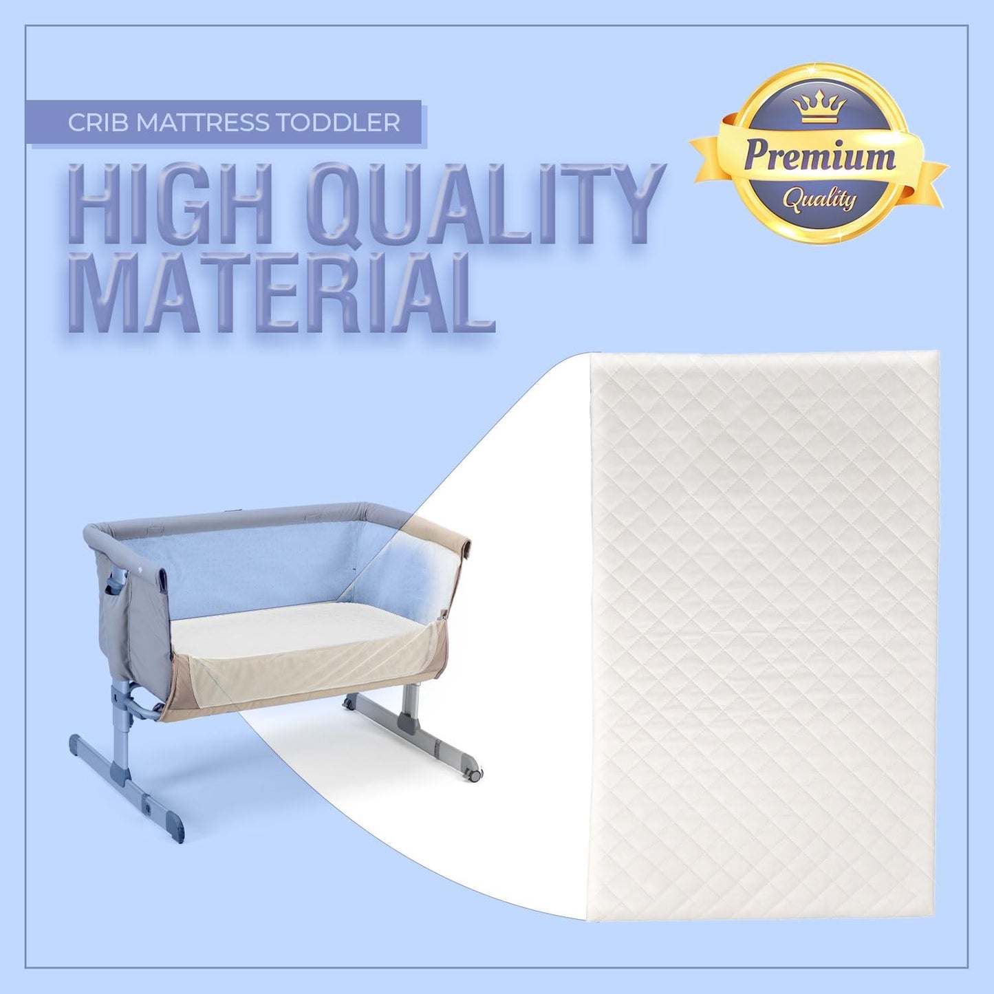 Crib Mattress Toddler - Comfortable & Fitted Infant Foam Mattress