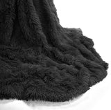 Black  Cuddle Throw Extra Soft Warm Blanket - 150 x 200 cm